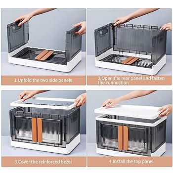 Amazon.com - HAIXIN 3 Pack 8.4 Gal Storage Bins and 3 Pack 19 Gal